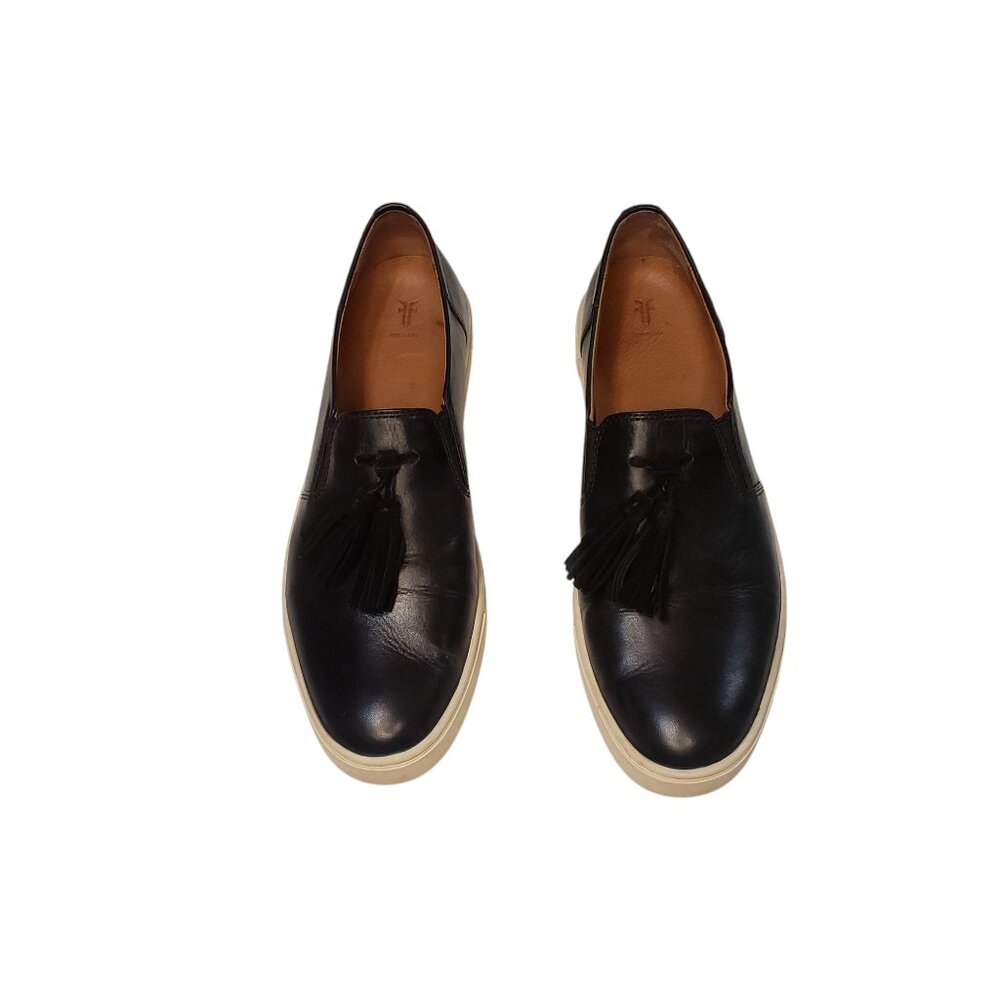 Frye Black Leather Loafers Women's Size 10